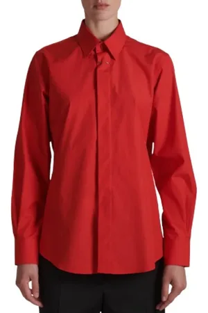 BARBARA BUI Bluser & Skjorter, Dame, Rød, XS, Luksus Rød Chemise Montpellier Coqueline