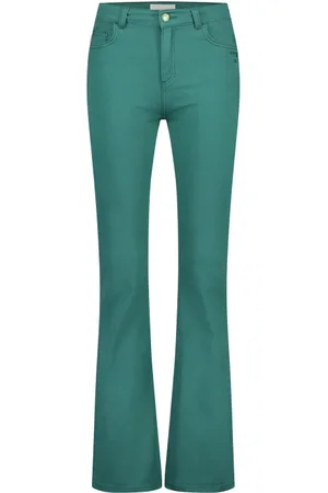 Fabienne Chapot Jeans, Dame, Grøn, W25, Bomuld, Eva Flare Jeans