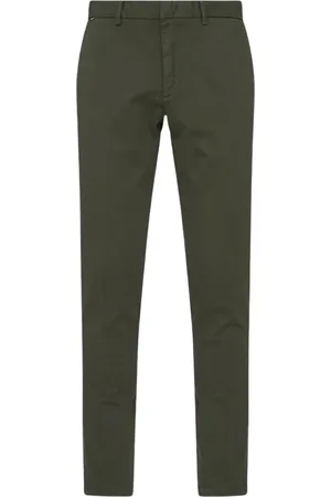 HUGO BOSS Bukser, Herre, Grøn, XS, Bomuld, Slim Fit Chino Bukser