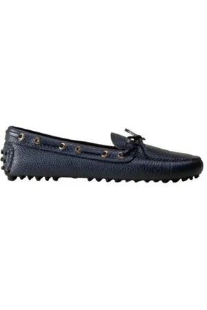 CAR SHOE Sko, Dame, Blå, 39 1/2 EU, Uld, Blå Ruskind Mokkasin Sko