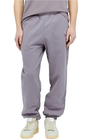 DIME Bukser, Herre, Lilla, L, Bomuld, Logo Track Pants i bomuldsfleece