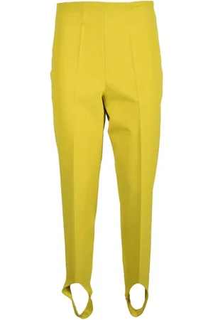ERIKA CAVALLINI Bukser, Dame, Grøn, XS, Polyester, Elegant Strækbare Bukser