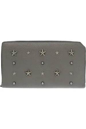 Jimmy Choo Pre-owned, Dame, Grå, ONE SIZE, Pre-owned Laeder punge
