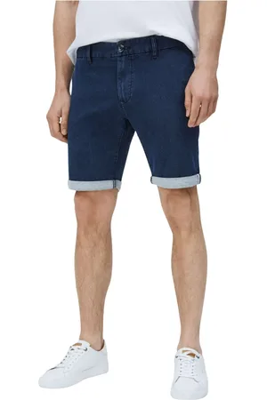 Pepe Jeans Shorts, Herre, Blå, W28, Denim, Stræk Shorts Dobby Indigo Blå