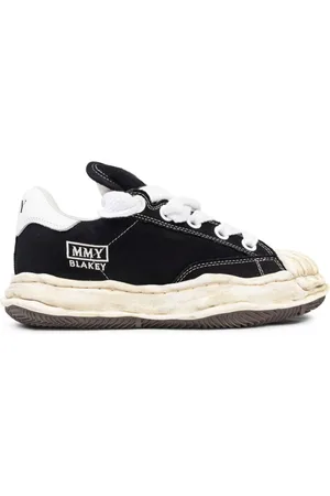 MIHARA YASUHIRO Sko, Herre, Sort, 43 EU, Sort Puffer Canvas Lav-Top Sneaker