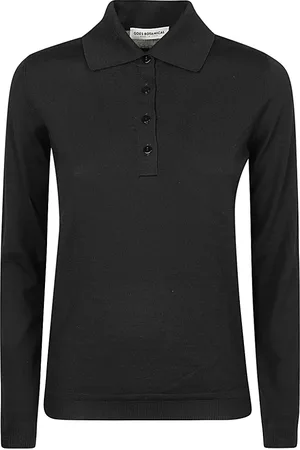 GOES BOTANICAL Strik, Herre, Sort, M, Sort Polo Skjorte