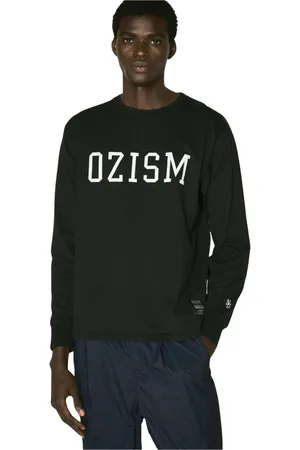 UNDERCOVER Top, Herre, Sort, M, Bomuld, Broderet Bomuld Jersey Crewneck T-shirt