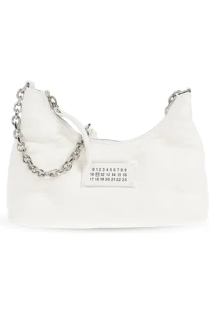 Maison Margiela Taske, Dame, Hvid, ONE SIZE, Uld, Skuldertaske Glam Slam Micro