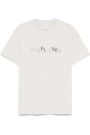 Sunflower Top, Herre, Grå, M, Bomuld, Lys Grå Logo T-shirt