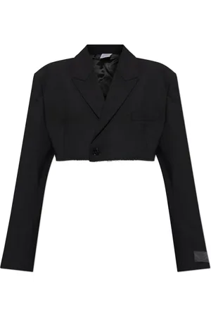 Vetements Jakke, Dame, Sort, M, Uld, Kort blazer