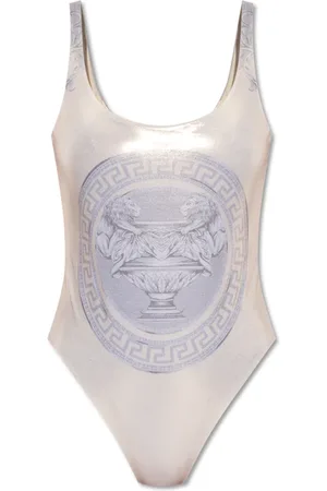 VERSACE Badetøj, Dame, Grå, XL, Uld, Badedragt