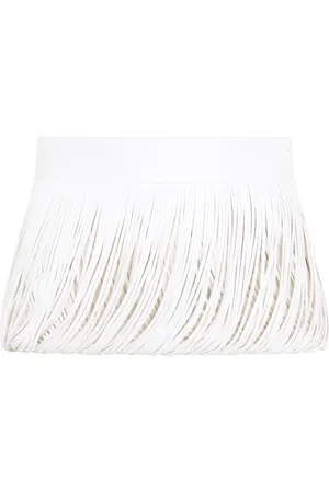 Alaïa Tilbehør, unisex, , S, Nacre Frynsebælte
