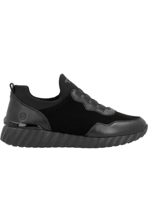 Remonte Sko, Dame, Sort, 37 EU, Sort Casual Lukkede Sneakers til Kvinder