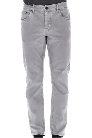PT Torino Jeans, Herre, Grå, W32, Denim, Lys Grå Denim Tapered Fit Tøj