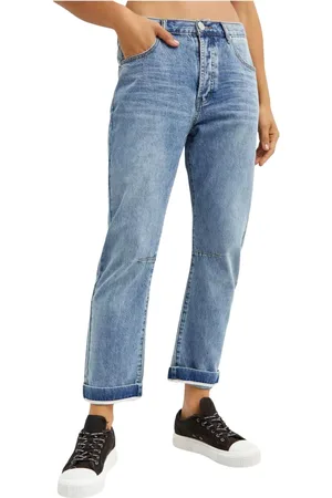 ONE TEASPOON Jeans, Dame, Blå, W26, Bomuld, Blå Jeans Med Lav Talje