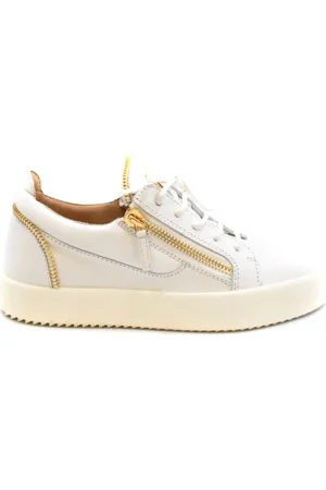 Giuseppe Zanotti Sko, Dame, Hvid, 39 EU, Uld, Casual Sneakers til hverdagsbrug