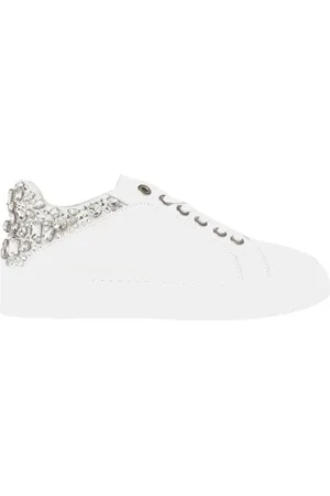 Alma en Pena Sko, Dame, Hvid, 39 EU, Læder, Sneaker med rhinsten
