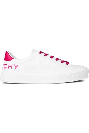Givenchy Sko, Dame, Hvid, 39 EU, Læder, Sport Logo Sneakers Hvid/Rosa Gummi
