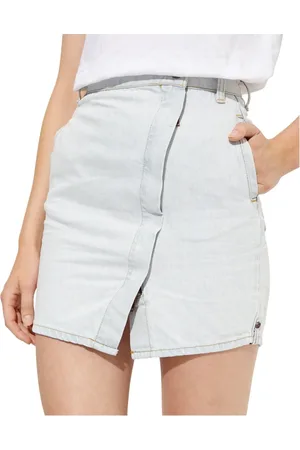 ONE TEASPOON Nederdel, Dame, Blå, W25, Denim, Society Mini Denim Nederdel