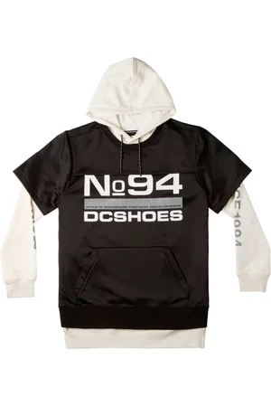 Dcshoes Sweathshirts & Hoodies, Herre, Sort, M, Uld, Sort Sweater med hætte og lynlåslommer