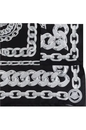 VERSACE Tilbehør, unisex, Sort, ONE SIZE, Silketørklæde