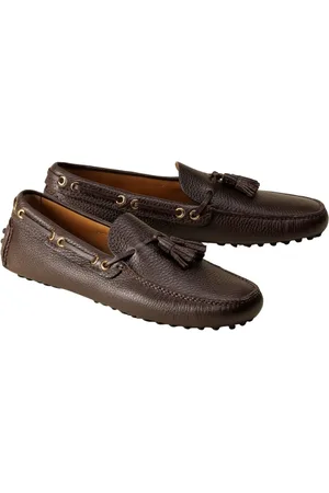 CAR SHOE Sko, Herre, Brun, 42 EU, Læder, Brun læder mokkasinsko