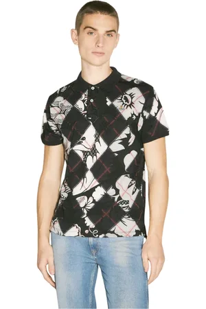 Vivienne Westwood Top, Herre, Sort, L, Bomuld, Jacquard Polo Skjorte Klassisk Krave Logo