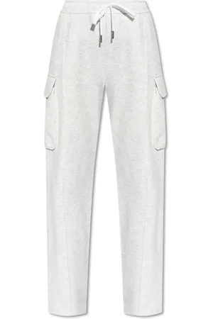 VERSACE Bukser, Dame, Grå, 2XS, Bomuld, Cargo-stil sweatpants