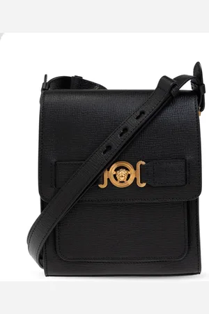 VERSACE Taske, Herre, Sort, ONE SIZE, Uld, Læder skuldertaske