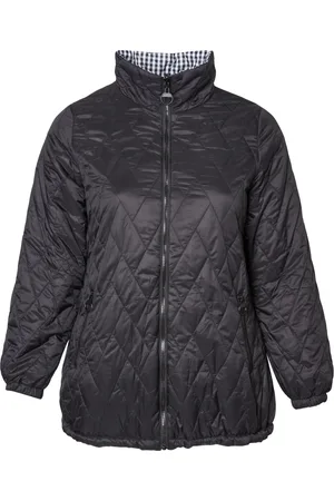 Pont Neuf Jakke, Dame, Sort, M, Polyester, Quiltet Jakke Loui Sort A-Form