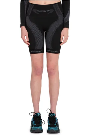 MISBHV Sport, Dame, Sort, XS, Uld, Aktive Biker Shorts i Dæmpet Sort