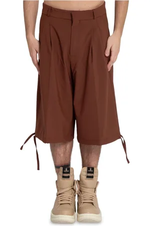 BONSAI Shorts, Herre, Brun, S, Uld, Super Løse Uld Shorts i Glaseret Ingefær