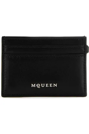 Alexander McQueen Tilbehør, Dame, Sort, ONE SIZE, Læder, Læder Sling Kortholder