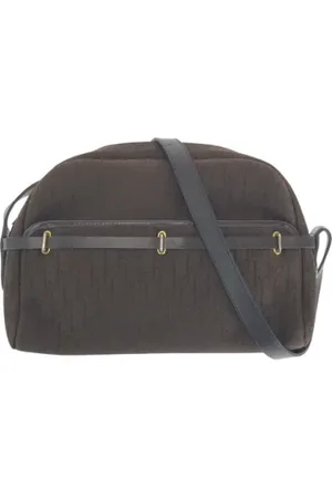 Dior Pre-owned, Dame, Brun, ONE SIZE, Uld, Pre-owned Canvas crossbody-tasker