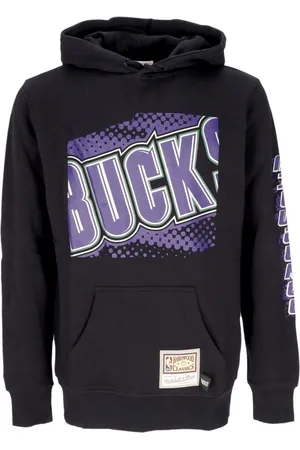 Mitchell & Ness Sweathshirts & Hoodies, Herre, Sort, S, Bomuld, NBA Big Face Hoodie Sort