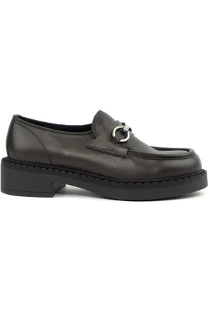 MARCO FERRETTI Sko, Dame, Brun, 40 EU, Læder, Brun læder loafer sko