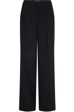Dante 6 Bukser, Dame, Sort, XL, Elegant Straight Leg Pants