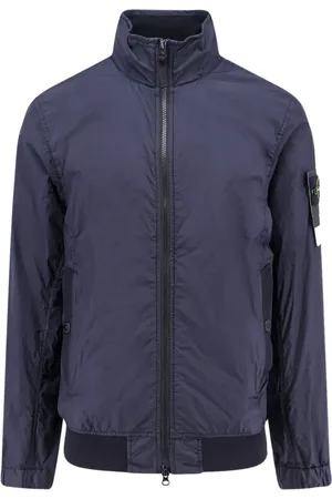 Stone Island Jakke, Herre, Blå, S, Nylon, Krøllet Reps Nylon Jakke