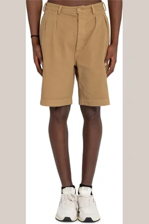 Sunflower Shorts, Herre, Brun, S, Uld, Stilfulde Plisserede Shorts