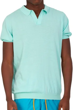 MC2 SAINT BARTH Top, Herre, Grøn, 2XL, Strikket Polo Skjorte