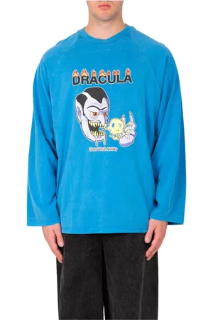 Liberal Youth Ministry Top, Herre, Blå, M, Dracula Vasket Tee i Blå