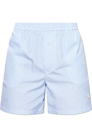 Moschino Shorts, Herre, Blå, XL, Bomuld, Stribet mønster shorts