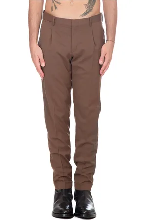 Briglia 1949 Bukser, Herre, Brun, M, Plisserede bukser i Tiberio-stil