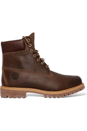 Timberland Sko, Herre, Brun, 45 EU, Uld, Stilfulde læder snørestøvler