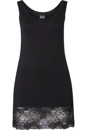 Pont Neuf Top, Dame, Sort, 3XL, Bomuld, Idun Sort Bambus Bomuld Top