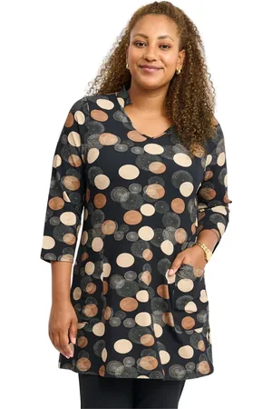 Pont Neuf Bluser & Skjorter, Dame, Flerfarvet, 2XL, Uld, Blomstret Dorit Bluse - Elegant Stil