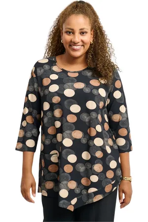 Pont Neuf Bluser & Skjorter, Dame, Flerfarvet, L, Uld, Polkaprikket Celeste Bluse