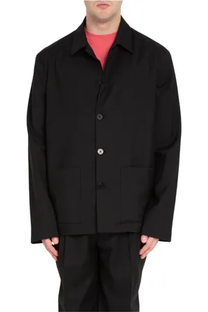 COSTUMEIN Jakke, Herre, Sort, L, Uld, Fin Uld Overshirt