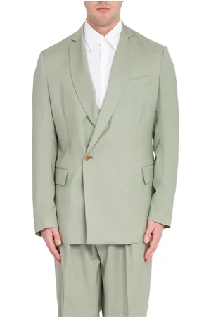 COSTUMEIN Jakke, Herre, Grøn, M, Uld, 1-knap uld blazer i 7007