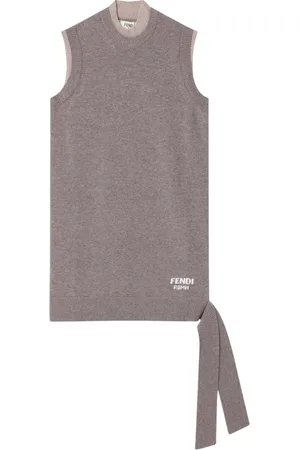 Fendi Strik, Dame, , XS, Uld, Stilfuld ærmeløs top